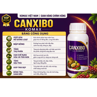CANXIBO-KOMAX - Kích Ra Hoa Đậu Quả - Chống Rụng Hoa, Chống Rụng Trái, Nứt Trái (Chính Hãng)