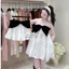MIU.STUDIO • Váy babydoll trắng dáng xoè phối nơ nhung sang chảnh, Áo 2S cup ngực phối nơ bản to cao cấp (kèm ảnh thật)