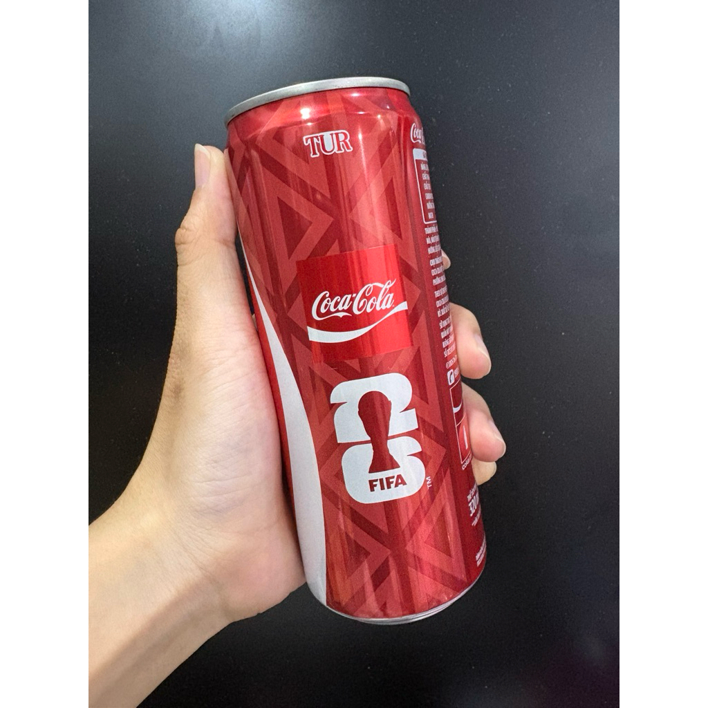 Lon Coca cola phiên bản đội tuyển Thổ Nhĩ Kỳ (TUR) kỉ niệm world cup 2026
