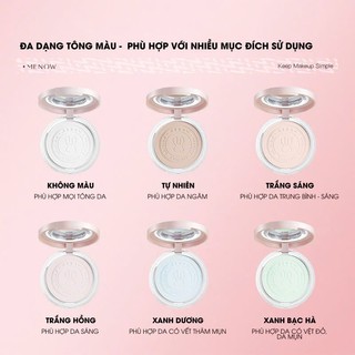 [TẶNG BÔNG PHẤN] Phấn Phủ Nén MENOW Rabbit Chống Nước Kiềm Dầu Tốt Rabbit Compact Powder 8g
