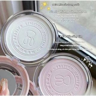 [TẶNG BÔNG PHẤN] Phấn Phủ Nén MENOW Rabbit Chống Nước Kiềm Dầu Tốt Rabbit Compact Powder 8g