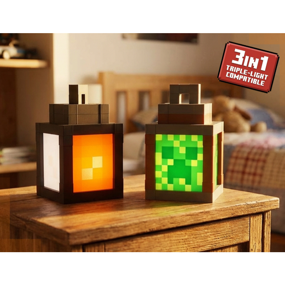 ĐÈN NGỦ CREEPER, ĐÈN MINECRAFT, MINECRAFT LAMP, ĐÈN NGỦ ĐỌC LẠ, QUÀ TẶNG MINECAFRT