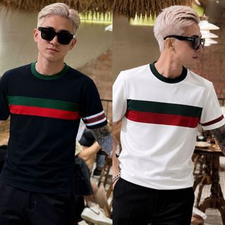 Áo Thun Nam Italia Form Slim Chất Cotton 4 Chiều Mặc Đi Chơi Cực Chất