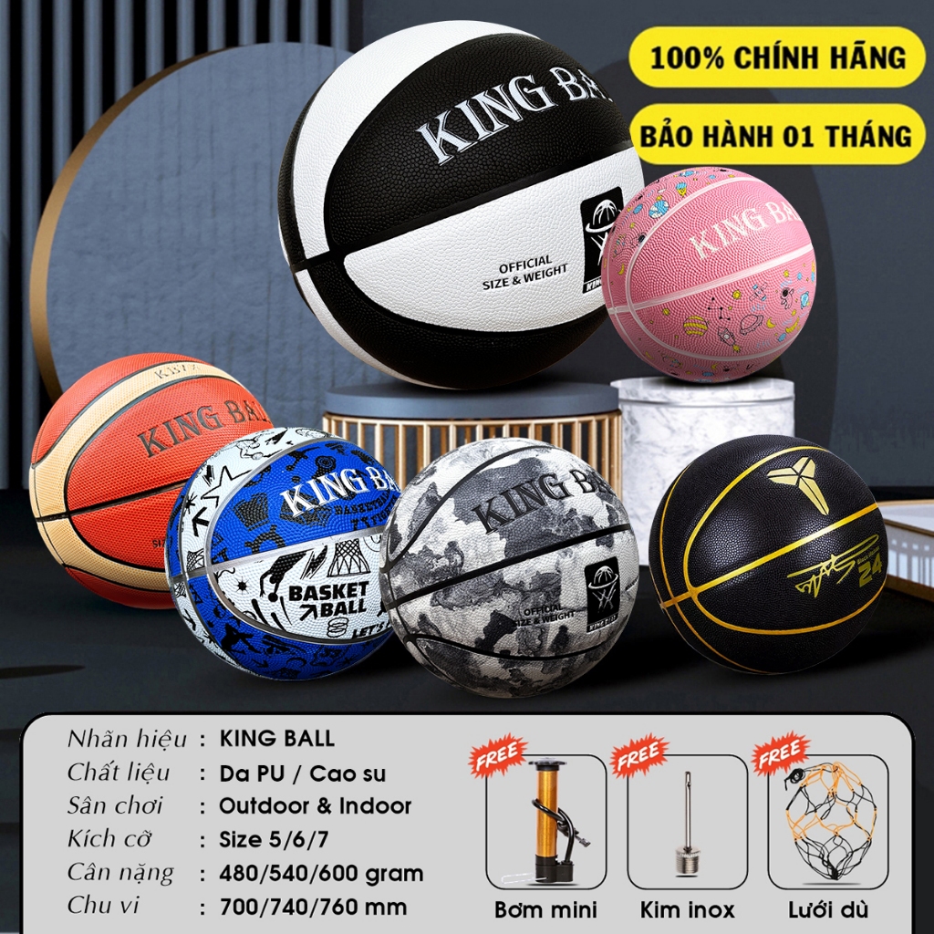 Bóng Rổ King Ball Size Số 5 6 7 Trẻ Em Nam Nữ Banh Bóng Rổ Giá Rẻ Cho ...