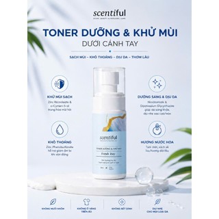 Khử Mùi Body Nữ Fresh Day | Scentiful – Hương Nước Hoa Lưu Hương 10h, Giảm Thâm, Khô Thoáng
