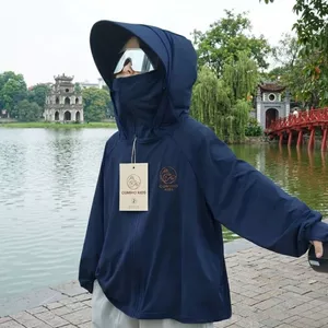 Áo Chống Nắng Bé Trai/Bé Gái Cao Cấp - Áo Khoác Nắng Có Khẩu Trang & Mũ Liền Che Kín Toàn Diện (10-55kg)