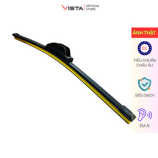 Gạt Mưa Vista Thân Mềm Cao Cấp - Ecoflat - Tiêu Chuẩn Cho Xe Ô Tô Vinfast VF-3 (VF3) - Lưỡi Silicon - Tiêu Chuẩn Châu Âu