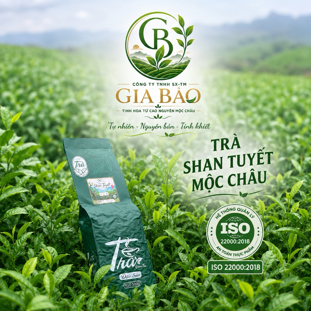 [1kg]Combo 2 gói trà shan tuyết 500g - Tinh hoa từ cao nguyên Mộc Châu - 100% tự nhiên - Hương thơm - Giảm căng thẳng