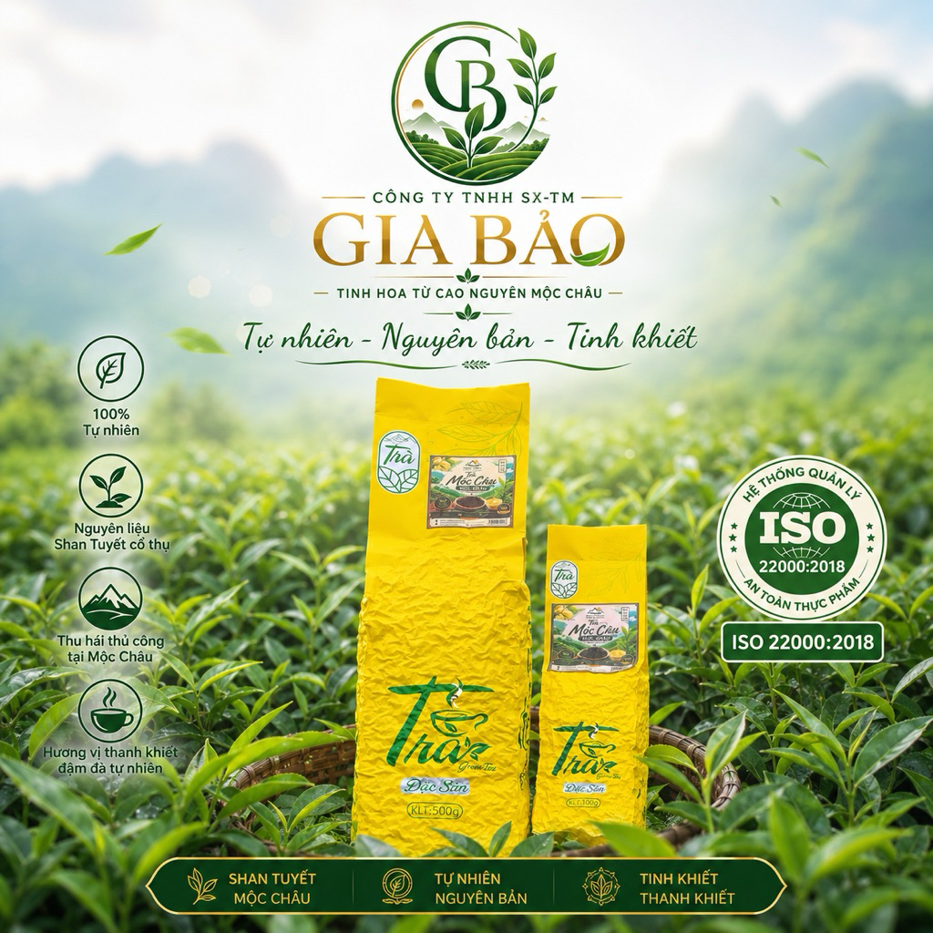 Trà Móc Câu Mộc Châu Cao Cấp – Trà Xanh Nguyên Chất, Hương Thơm và Tự Nhiên Túi Hút Chân Không 100g/200g/500g