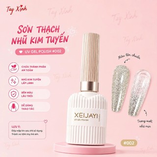 Sơn Thạch Nhũ Kim Tuyến XEIJAYI6 Màu UV Gel Polish – Gel Trong Suốt Lấp Lánh, Bền Màu, Dễ Sơn, Soi Đèn Nhanh