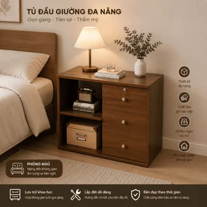 Tủ Decor Để Đồ Tủ Đầu Giường 5 Ngăn Thiết Kế Hiện Đại Gỗ MDF Cao Cấp-Sang Trọng Bề Mặt Phủ Melamin