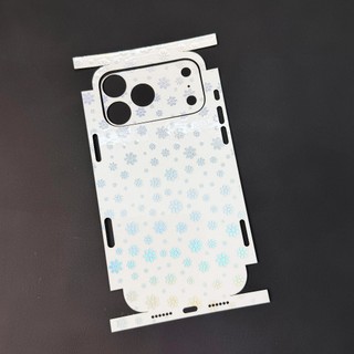 Miếng Dán Lưng Viền iPhone PPF Nhám Hình Hoa Mini – Từ iPhone 12 Đến 17 ProMax