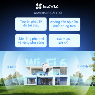 [MỞ BÁN] Camera WIFI Ezviz C8C 5MP Cảnh Báo Bằng Đèn Xanh-Đỏ, Chống Chịu Thời Tiết, Tích Hợp AI Phát Hiện Dáng Người