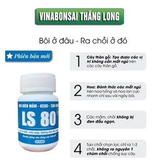 Keo Tạo Chồi LS80, Vinabonsai, Hũ 30gr, Tạo Mầm Tại Vị Trí Bất Kỳ, Không Suy Cây, Đen Chồi