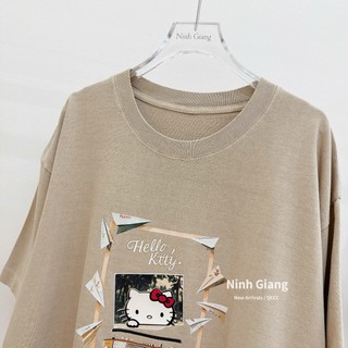 Áo Thun Nữ Kitty Họa Tiết Cute Form Rộng QCCC Cao Cấp