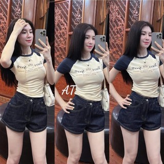 Quần Sooc Jean Nữ Basic Trơn QCCC Cao Cấp