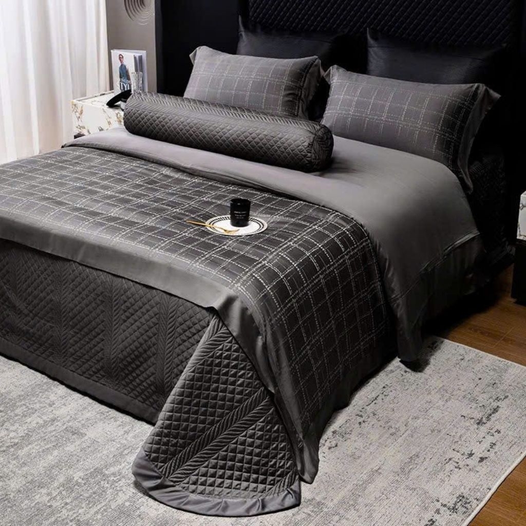 Set tencel 100s ga trần phủ vỏ chăn nét đến từng chi tiết ✨