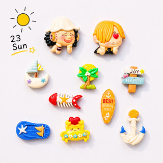 Set Charm One Piece Sunny Sea – Luffy Zoro mùa hè mix thuyền neo cá biển dép đảo hải tặc DIY Crocs ☀️🏴‍☠️🌊