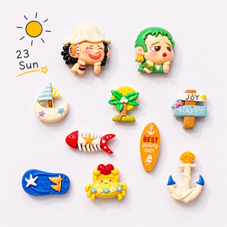 Set Charm One Piece Sunny Sea – Luffy Zoro mùa hè mix thuyền neo cá biển dép đảo hải tặc DIY Crocs ☀️🏴‍☠️🌊