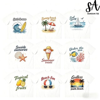 {HOẢ TỐC} Áo Thun MÙA HÈ - OVERSIZE Cotton 250gsm Cotton 2 Chiều,Áo thun vui mùa hè SamSam Tee