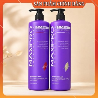 (auth) Cặp Dầu Gội Xả BIOTIN MAXIPRO Phục Hồi Hư Tổn Ngăn Tóc Gãy Rụng