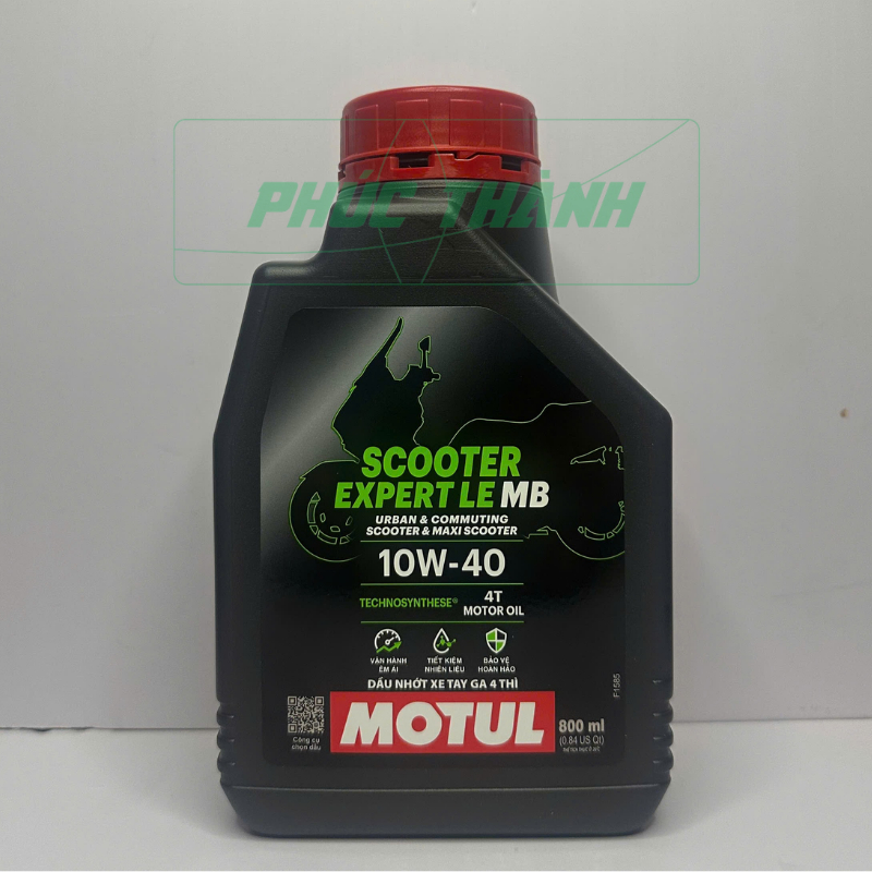 Dầu Nhớt Xe Tay Ga Cao Cấp MOTUL SCOOTER EXPERT LE 4T 10W40 800ml - Chính Hãng
