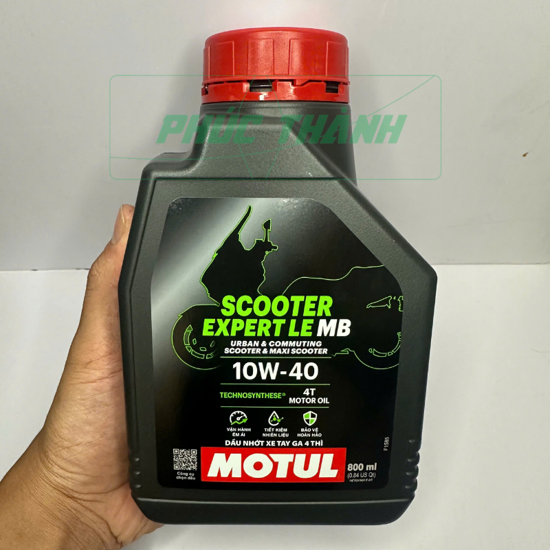 Dầu Nhớt Xe Tay Ga Cao Cấp MOTUL SCOOTER EXPERT LE 4T 10W40 800ml - Chính Hãng