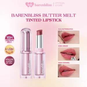 Son thỏi bóng Barenbliss Butter Melt Tinted Lipstick lâu trôi lâu trôi mềm mịn không lem 2.7g