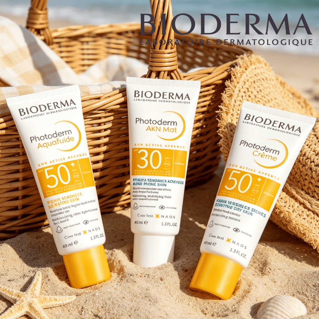 Kem chống nắng Bioderma 40ml/Photoderm Aquafluide SPF50+/Crème SPF50+/AKN Mat SPF30/kiềm dầu mịn da