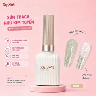 Sơn Thạch Nhũ Kim Tuyến XEIJAYI6 Màu UV Gel Polish – Gel Trong Suốt Lấp Lánh, Bền Màu, Dễ Sơn, Soi Đèn Nhanh