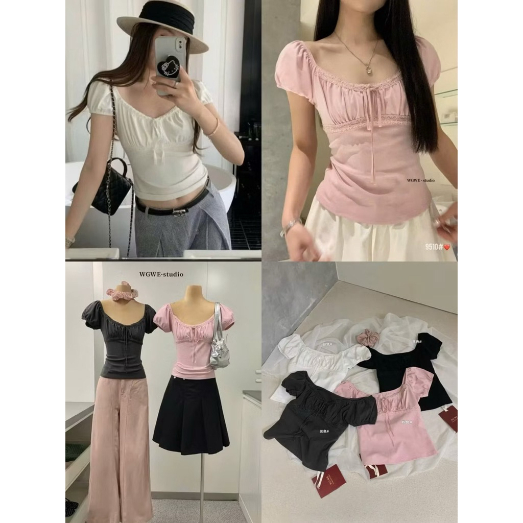 [𝐒𝐮𝐙𝐲] Áo Thun Cổ U WEGE #9510 QCCC