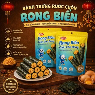 {Siêu Hời} Combo 10 Gói Rong Biển Cuộn Chà Bông Giòn Ăn Cùng Tavira – Ăn Vặt Thả Ga Không Lo Về Giá