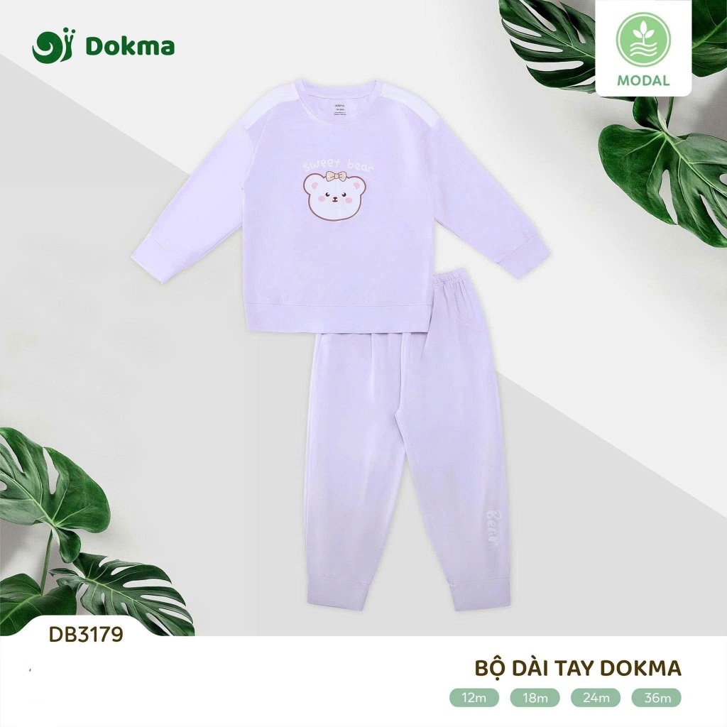 (9-13kg, 9-36M) Bộ Dài Tay DOKMA Cotton DB3121 DB2044 DB2458 DB3179 DB2457 DB3026 DB3024
