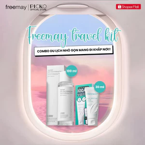 Combo minisize Freemay gồm 1 chai Toner thuần chay 100ml và 1 chai Kem Dưỡng phục hồi 30ml