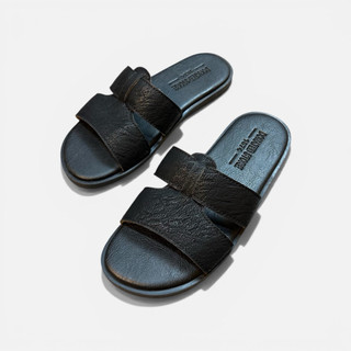 Dép Da Nam Quai Đan Bản To size 37-44 , Kiểu Dáng Thời Trang , Sang Trọng . Quai Da Xít Lót  Nỉ Êm Ái [ KN ]
