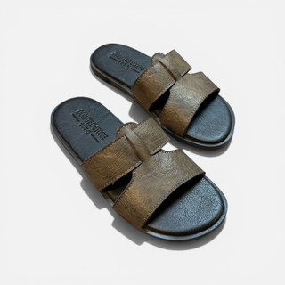 Dép Da Nam Quai Đan Bản To size 37-44 , Kiểu Dáng Thời Trang , Sang Trọng . Quai Da Xít Lót  Nỉ Êm Ái [ KN ]