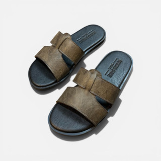 Dép Da Nam Quai Đan Bản To size 37-44 , Kiểu Dáng Thời Trang , Sang Trọng . Quai Da Xít Lót  Nỉ Êm Ái [ KN ]
