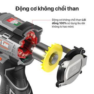 Máy Vặn Vít 360L King lee ,Có chế độ xung, 1Pin 4Cell+1Pin 8cell - Nhỏ Gọn - Cực Khỏe, Không Chổi Than