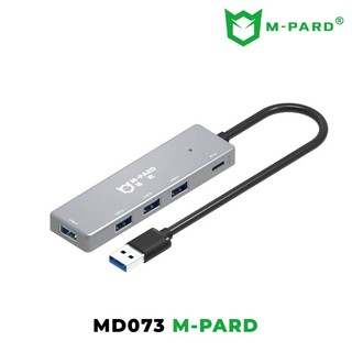 Bộ chia cổng USB M-PARD MD073 từ 1 USB 3.0 ra 4 USB 3.0 + nguồn phụ typeC giúp ổn định - max 5Gbps