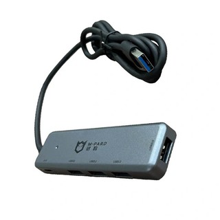 Bộ chia cổng USB M-PARD MD073 từ 1 USB 3.0 ra 4 USB 3.0 + nguồn phụ typeC giúp ổn định - max 5Gbps