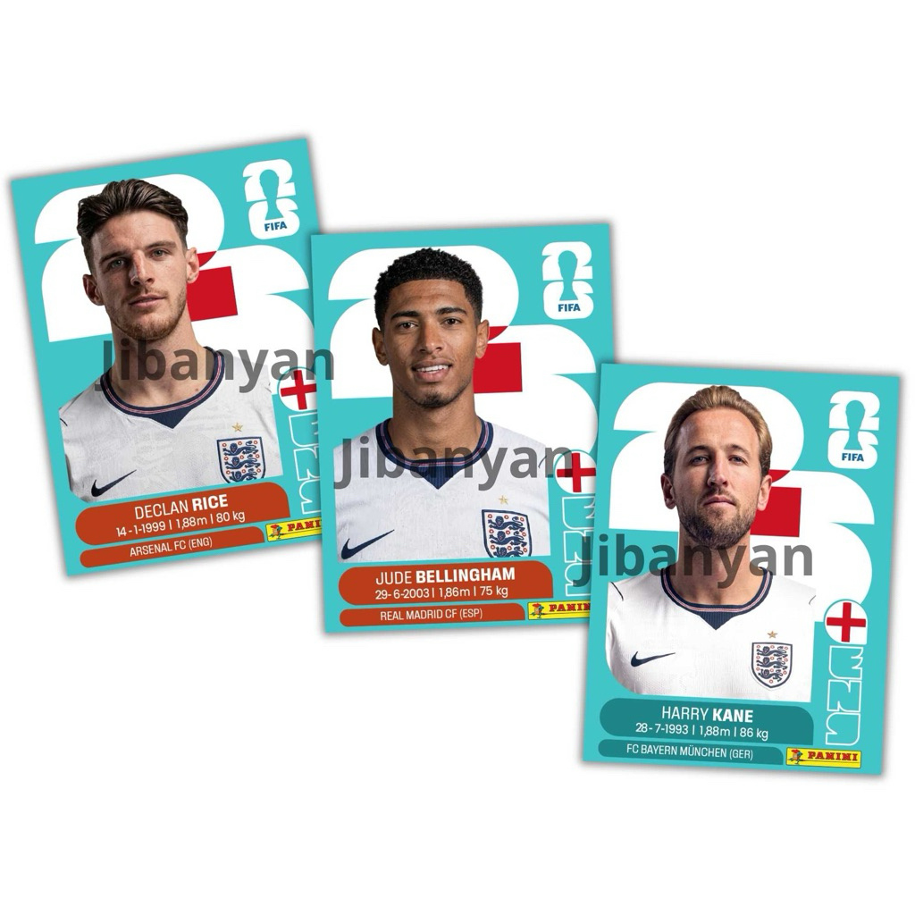 Thẻ cầu thủ bóng đá England World Cup 2026