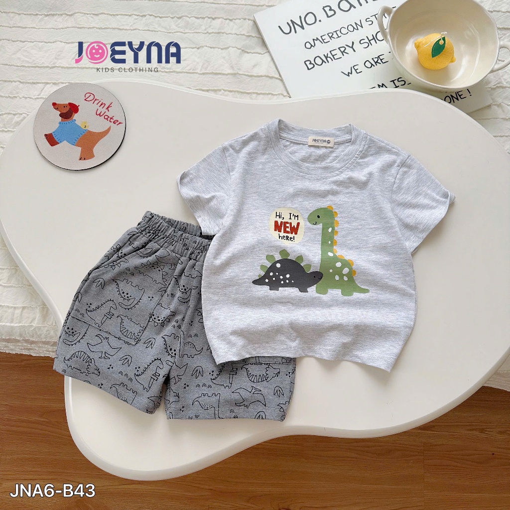 Set bộ cộc Joeyna B43 new here khủng long cho bé 8-24kg