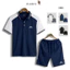 Bộ Thể Thao Polo Nam Phối Vai Tinh Tế GRSIMPLE Bộ Đồ Cộc Tay Mặc Đi Chơi Tennis, Pickleball BDG6001