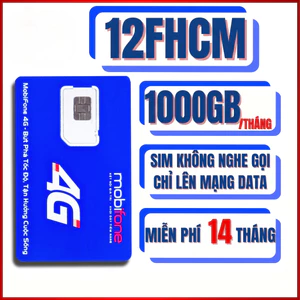 ⚡RẺ VÔ ĐỊCH ⚡Sim 5G 12MTD150 – 500GB/Tháng – 1000GB/Tháng – Tốc Độ Cao – Dùng Siêu Tiết Kiệm 12FHCM 12MDT50 U1500 eSim
