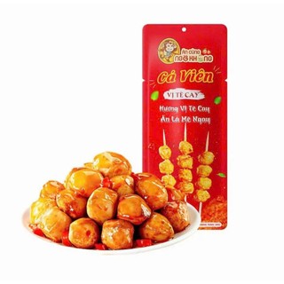 Combo Cá Viên Chiên Ăn Liền 20g – Vị Cà Ri / Tê Cay, Giá Tốt, Ăn Vặt Nội Địa Trung + Quà Tặng Tôm Nõn Chay Truyền Thống