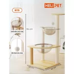 Nhà Gỗ Cattree Nhà cây cho mèo leo trèo cào móng HELIPET Đa dạng thiết kế Dễ dàng lắp đặt — ảnh 6