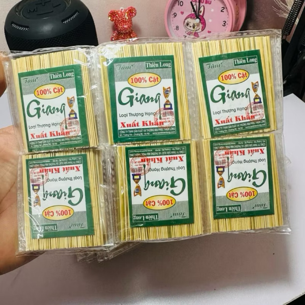 Tăm giang vip chất lượng vỉ 6 gói [30 gói bé]