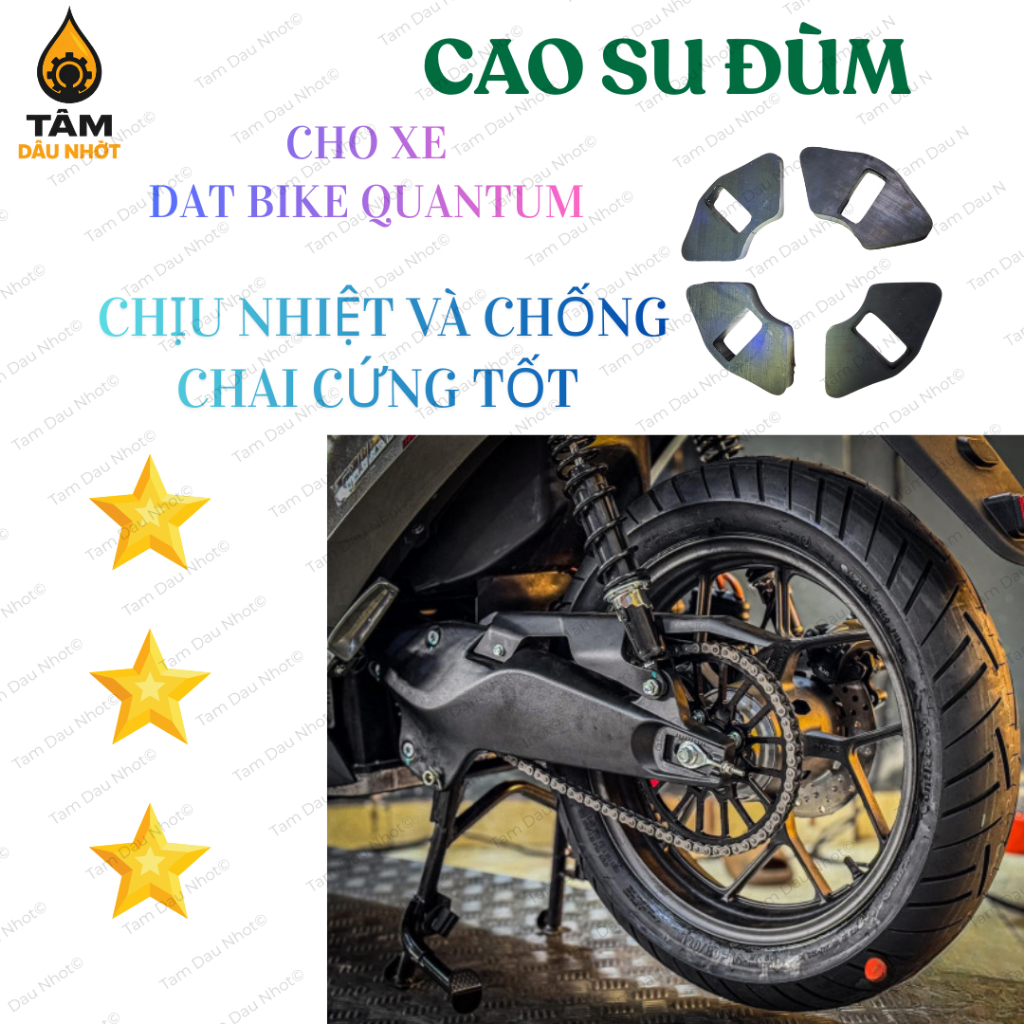 Cao Su Đùm Dat Bike Quantum – Cao Su Giảm Giật Nhông Sau Xe Điện – Chống Giật Êm Ái – Độ Bền Cao