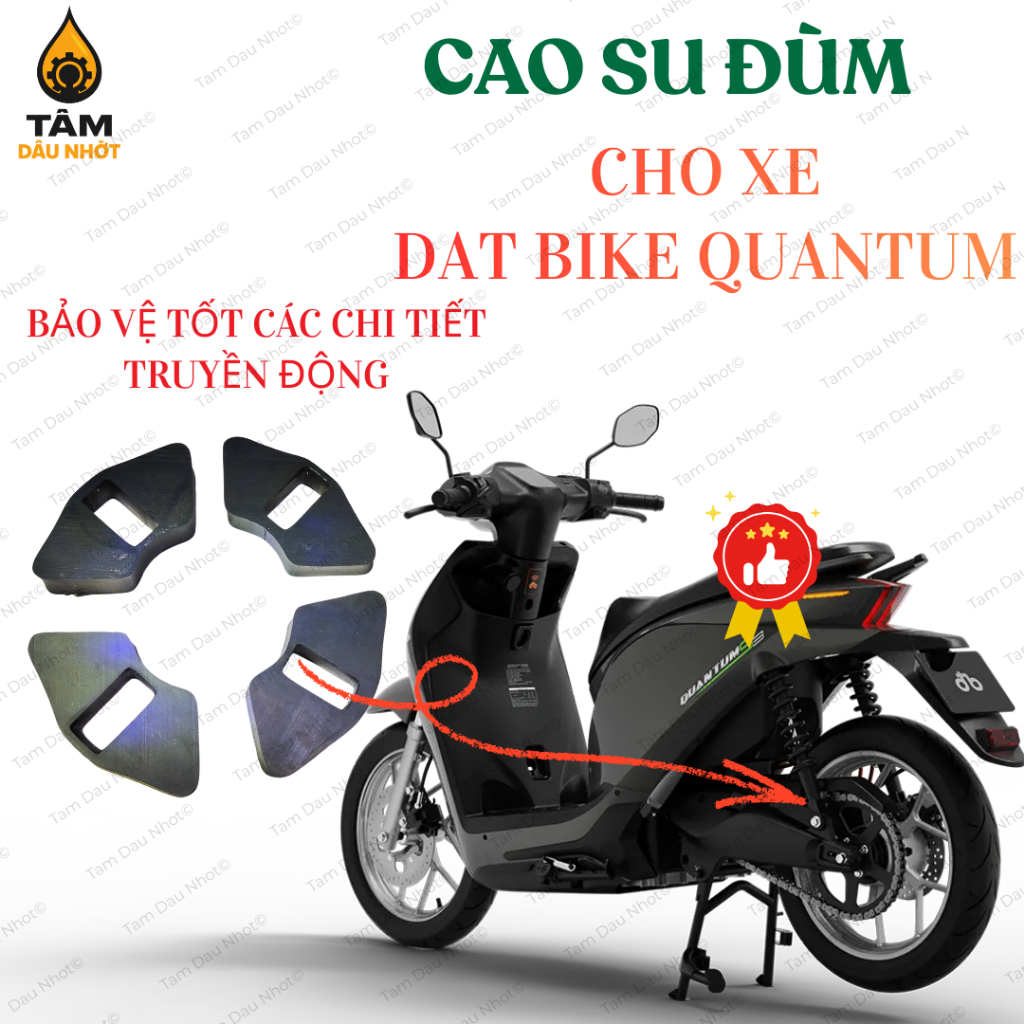 Cao Su Đùm Dat Bike Quantum – Cao Su Giảm Giật Nhông Sau Xe Điện – Chống Giật Êm Ái – Độ Bền Cao