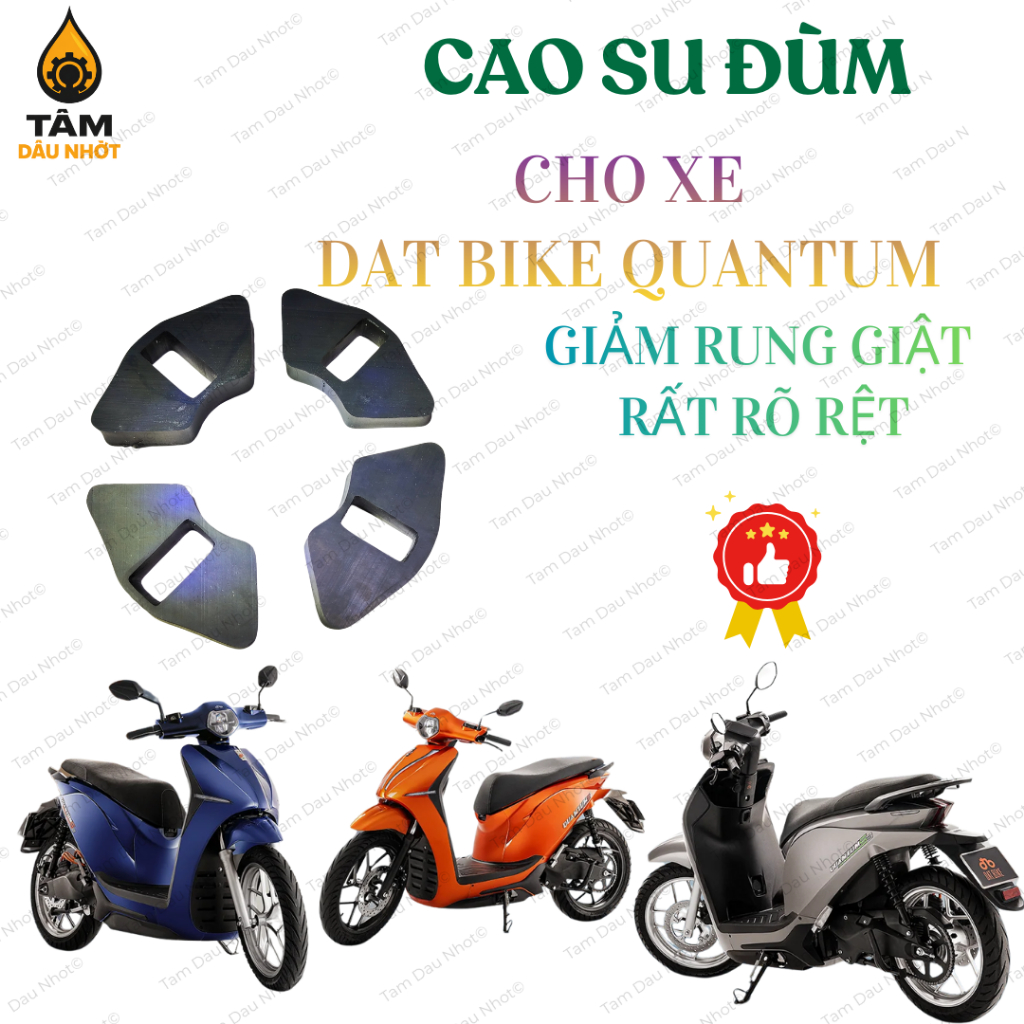 Cao Su Đùm Dat Bike Quantum – Cao Su Giảm Giật Nhông Sau Xe Điện – Chống Giật Êm Ái – Độ Bền Cao